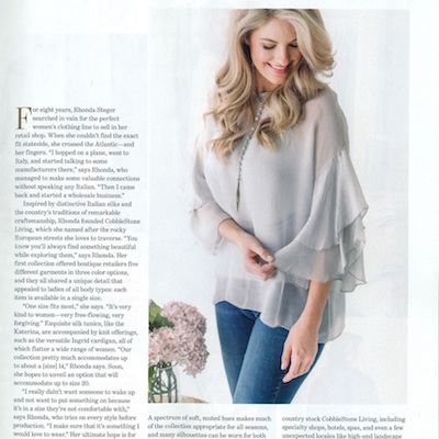 The Southern Coterie: Summit Alums we Spied in September 2019 - Rhonda Steger of Cobblestone Living featured in Southern Lady Magazine