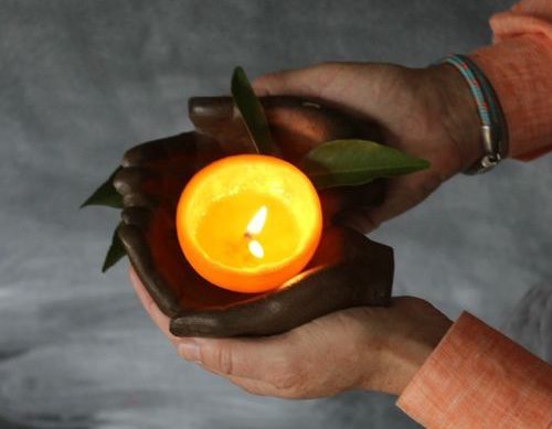 How To Make a Candle From An Orange