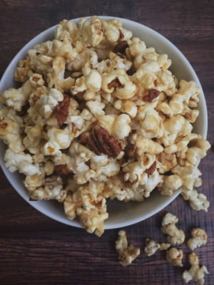 The Southern Coterie blog: "Praline Popcorn Recipe" by Tamara Eckles