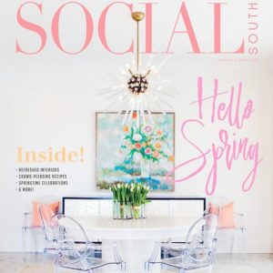 An interiors project from Southern C Summit alum Betsey Mosby Interior Design on the cover of Social South magazine