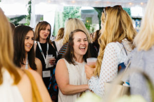 The Southern Coterie blog: "Shake Hands Like You Mean It and Other Things I Wish I'd Known" by Kate Spears (photo: Kathryn McCrary of a 2016 Summit networking event)