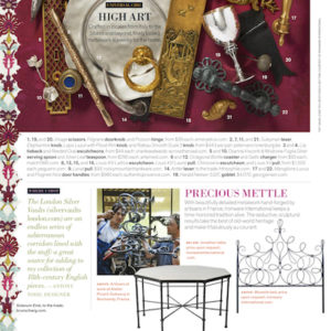 The Southern Coterie: Summit Alums we Spied in September 2018 - Jonathan Savage's table for Ironware International featured in the September/October issue of Veranda magazine