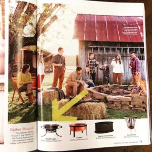 The Southern Coterie: Summit Alums we Spied in September 2018 - Sea Island Forge's signature fire kettle in Country Living magazine