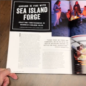 The Southern Coterie: Summit Alums we Spied in September 2018 - Sea Island Forge featured in the September/October 2018 issue of Southern Cast Iron magazine