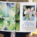 The Southern Coterie: Summit Alums we Spied in December 2018 - Well + Wonder (a 2019 Summit partner!) featured across six pages of Flower Magazine (left artwork: Connor Heindel; right artwork: EMYO Artwork)