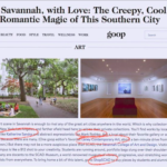 The Southern Coterie: Summit Alums we Spied in January 2019 - Artist, Katherine Sandoz, featured in Goop's article on Savannah, Georgia
