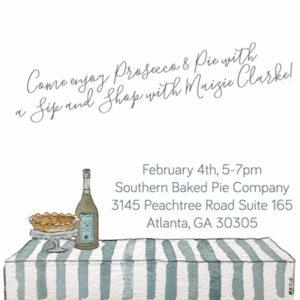 The Southern Coterie: Summit Alums we Spied in January 2019 - Maizie Clarke doing a popup at Southern Baked Pie in Atlanta on their way down to Sea Island for the 2019 Summit