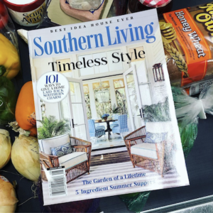 The Southern Coterie: Summit Alums we Spied in July 2019 - TSC Member Chloe Wood of @chloewoodart named in Southern Living for her artwork in the Southern Living Idea House