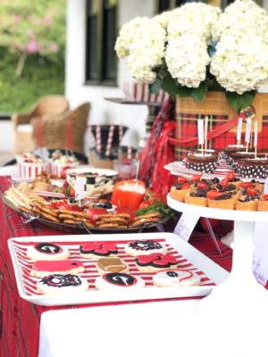 The Southern Coterie Blog Tailgate Tips Table by Lydia Menzies