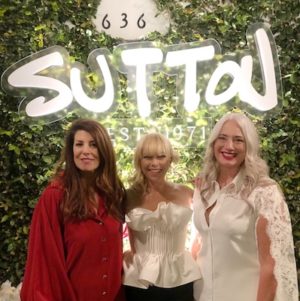The Southern Coterie: Summit Alums we Spied in November 2019 - Brittany Johnston of Brittany Cason Interior Design and Kat McCall of Kat McCall Papers launched a custom fabric and wall coverings, with their first design unveiled at the West Hollywood store of Sutton Stracke from Real Housewives of Beverly Hills