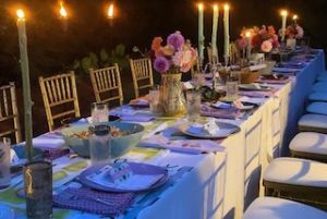 Table setting from TSC Athens Retreat 2021